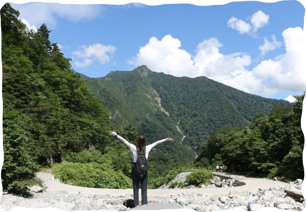 自然の中で過ごす