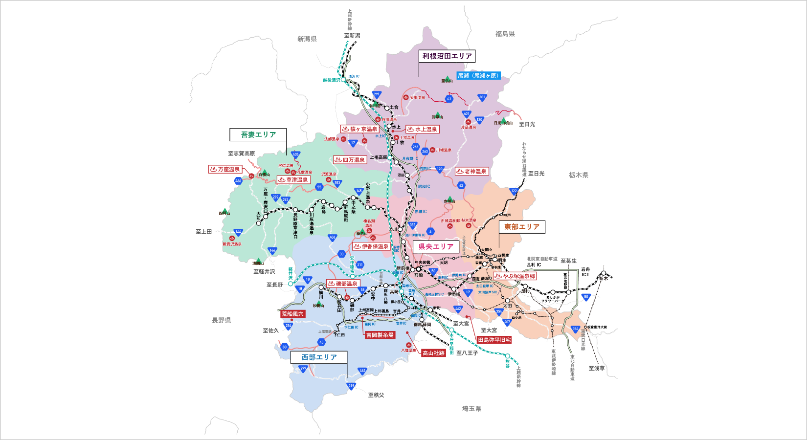 アクセス 群馬地図