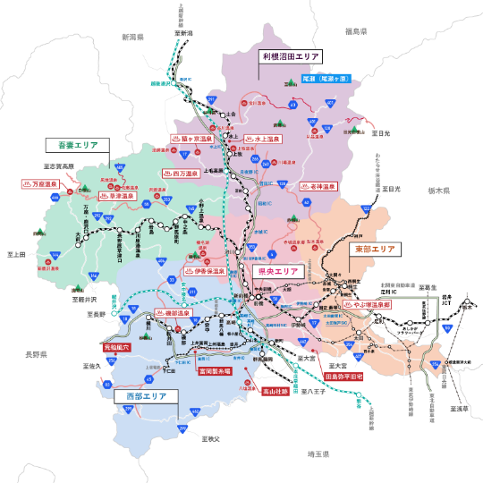 アクセス 群馬地図　SP