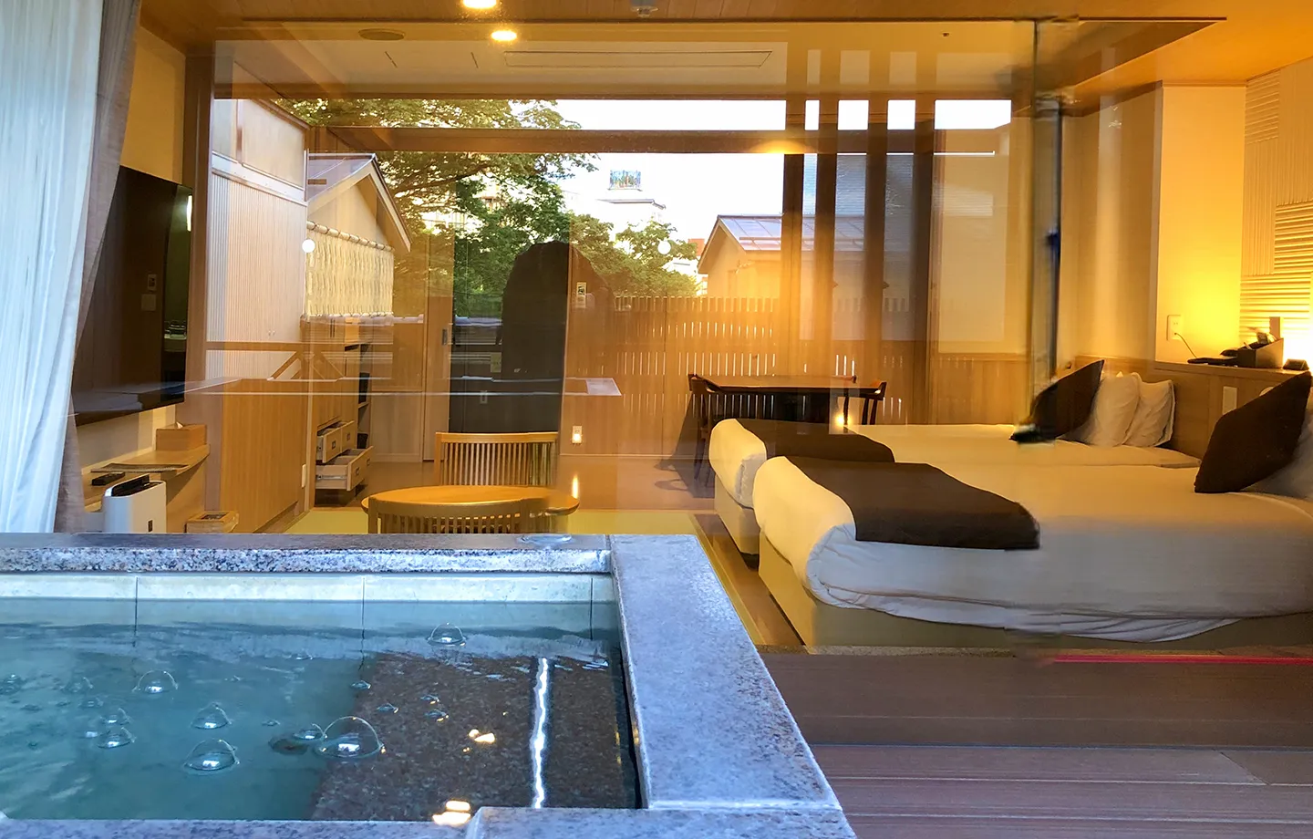 【リトリートぐんま】　貸切風呂1,000円割引の特典付　露天風呂付客室でゆったりリフレッシュ