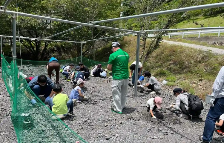 化石発掘in神流町