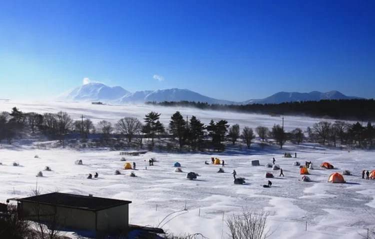 氷上わかさぎ釣り