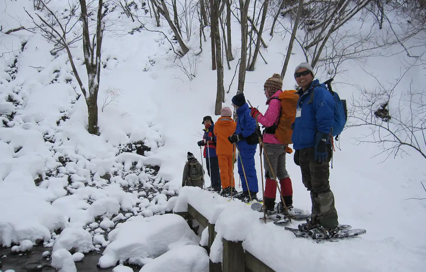 鹿沢の森　スノーシューハイキング